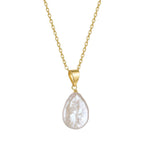 Tide Keepsake Pearl Pendant Necklace on white background