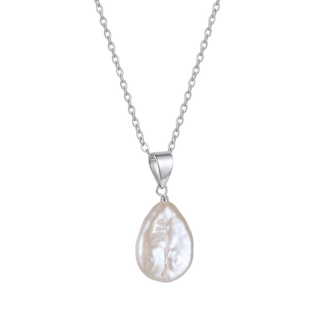 Tide Keepsake Pearl Pendant Necklace on white background