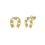 Lucky Horseshoe Stud Earrings Stud Earrings