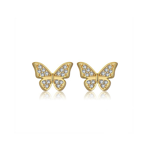 Celeste Butterfly Accent Stud Earrings product photo by Starlight