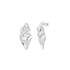 Organic Wave Stud Earrings Stud Earrings