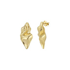 Organic Wave Stud Earrings Stud Earrings