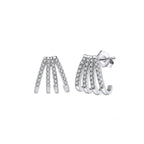 Radiant Fan Curve Earrings Stud Earrings