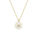 Lumi Flower – Shell & CZ Vermeil Necklace