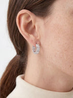 Cube Huggie Hoop Earrings Hoop Earrings