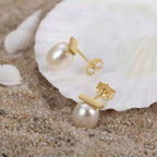 Pearl Balance Stud Earrings Stud Earrings