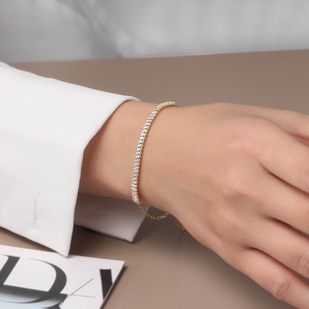 Baguette Tennis Bracelet