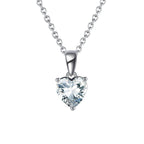 Heart Birthstone Pendant Necklace