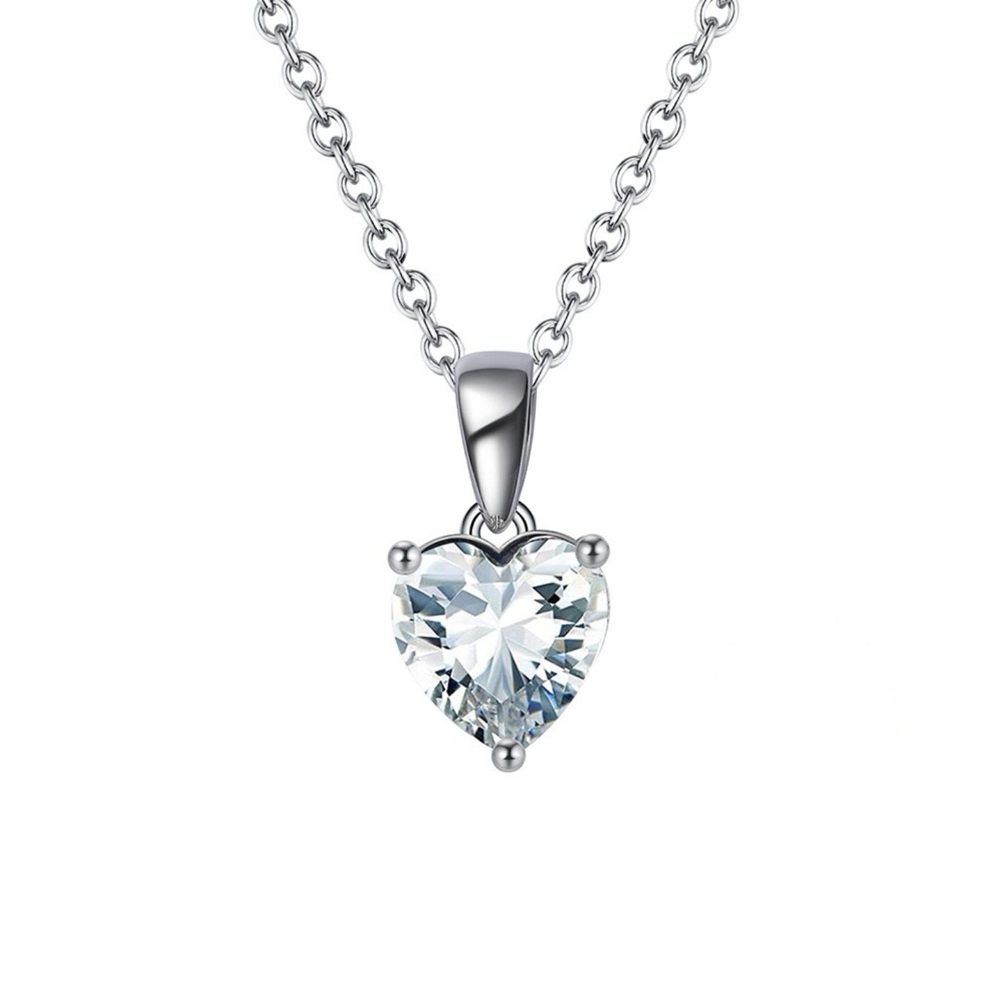 Heart Birthstone Pendant Necklace