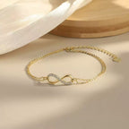 Infinity Heart Chain Bracelet Charm Bracelets