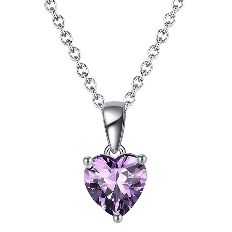 Classic Birthstone Pendant Necklace
