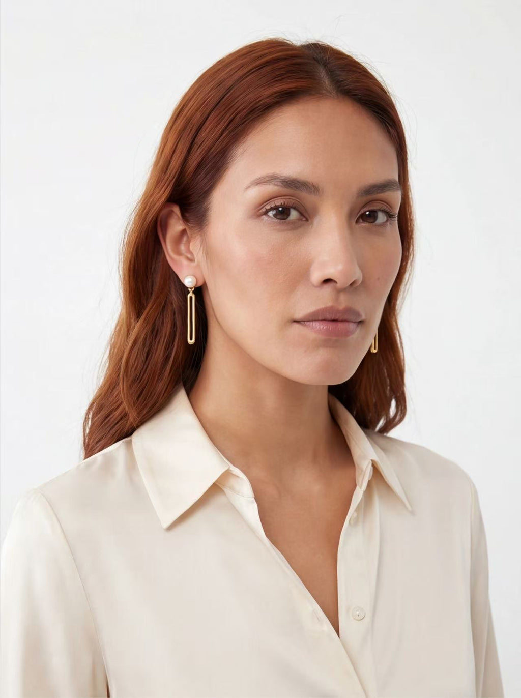 Pearl Bar Drop Earrings