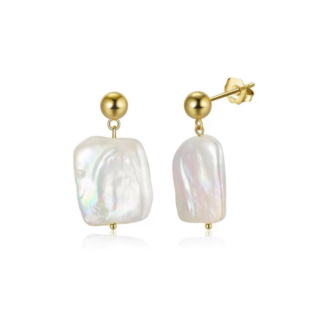 Baroque Pearl Drop Earrings