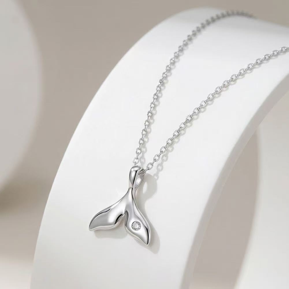 Whale Tail Pendant Necklace