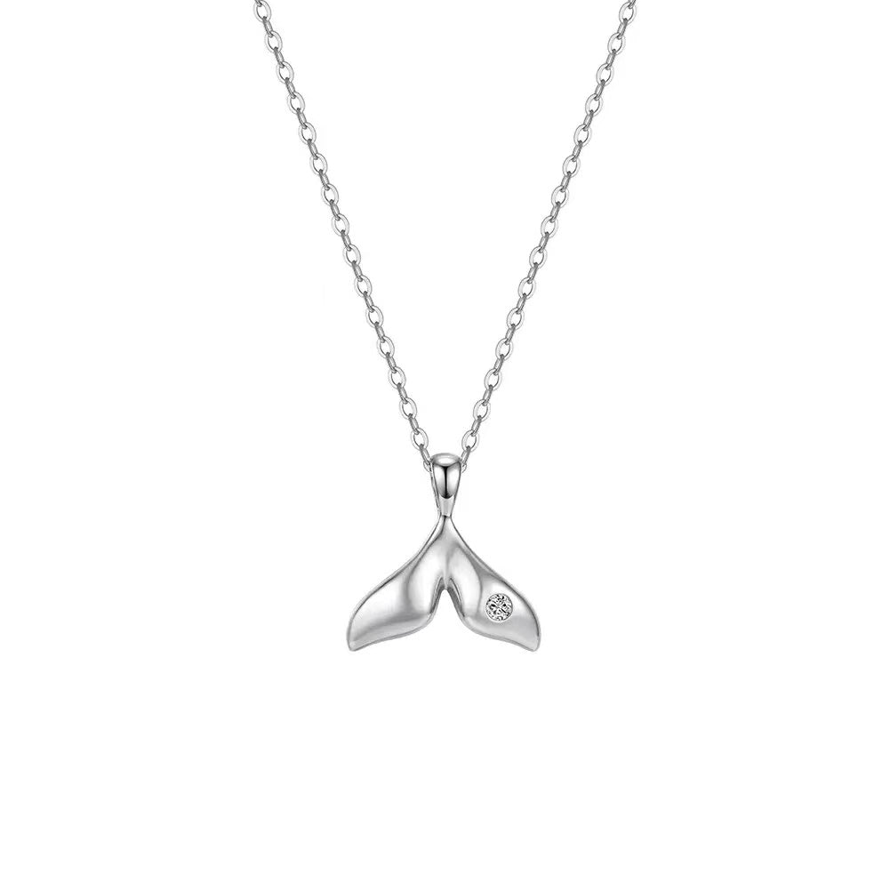 Whale Tail Pendant Necklace