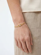 Heart Link Layered Bracelet Charm Bracelets