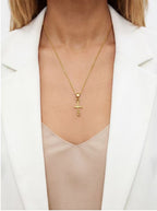 Hammered Cross Pendant Necklace Pendant Necklaces