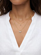 Moon Star Layered Necklace Multi-Strand Necklaces
