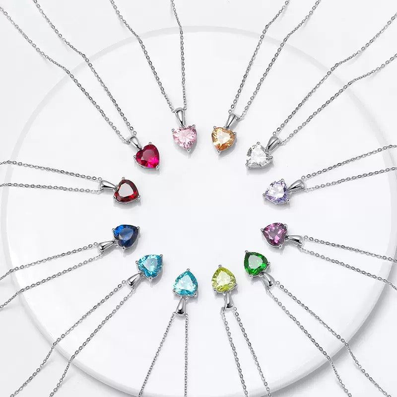 Classic Birthstone Pendant Necklace