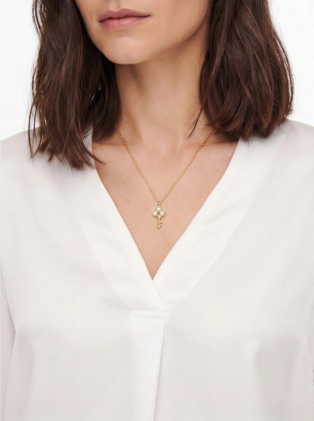 Wish Key Pendant Necklace