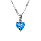 Heart Birthstone Pendant Necklace