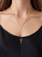 Rosary Cross Y Necklace Lariat & Y Necklaces