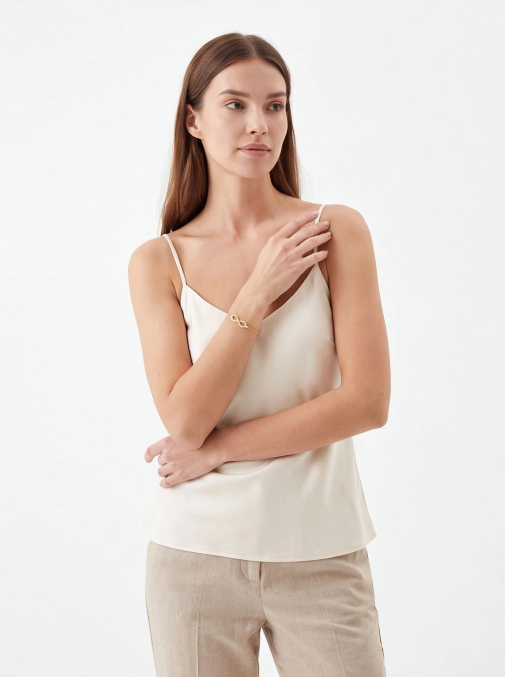 Infinity Glow – Vermeil & CZ Bracelet