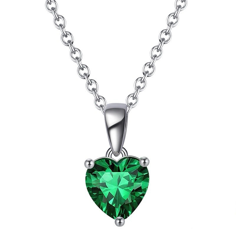 Classic Birthstone Pendant Necklace
