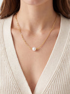 Mixed Link Pearl Necklace Chains