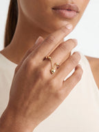 Heart Chain Adjustable Ring Stackable Rings