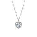 Heart Halo Pendant Necklace