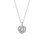 Heart Halo Pendant Necklace Pendant Necklaces