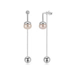 Pearl Threader Drop Earrings Threader Earrings