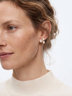 Pearl Trillium Stud Earrings