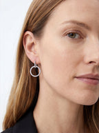 Orbit Bar Hoop Earrings Hoop Earrings