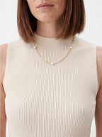 Pearl Station Chain Necklace Chains