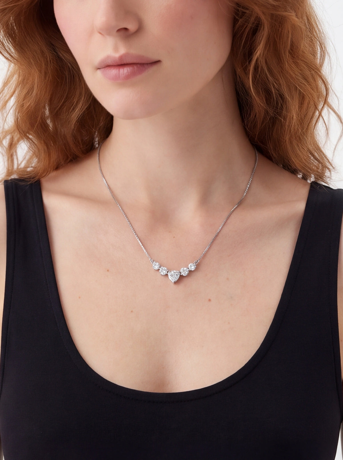 Heart’s Embrace Moissanite Necklace