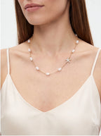 Pearl Starfish Station Necklace Pendant Necklaces