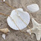 Pearl Station Chain Necklace - Starlight Jewelry