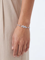 Mixed Cut Moissanite Adjustable Bracelet