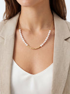 Nugget Bead Pearl Necklace Pendant Necklaces