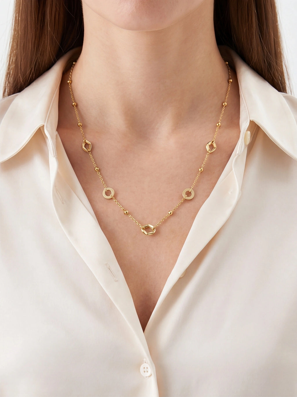 Orbit Beads Accent Link Necklace product photo by Starlight