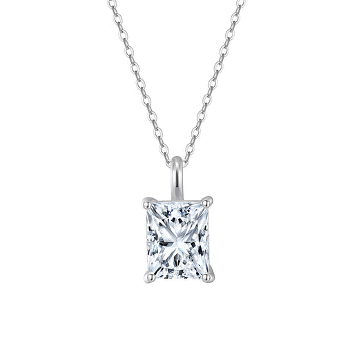 Radiant Cut Moissanite Pendant Necklace