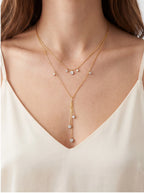 Drop Center Layer Y Necklace Lariat & Y Necklaces