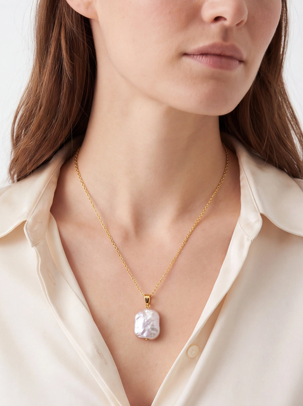 Aurora Keepsake Pearl Pendant Necklace