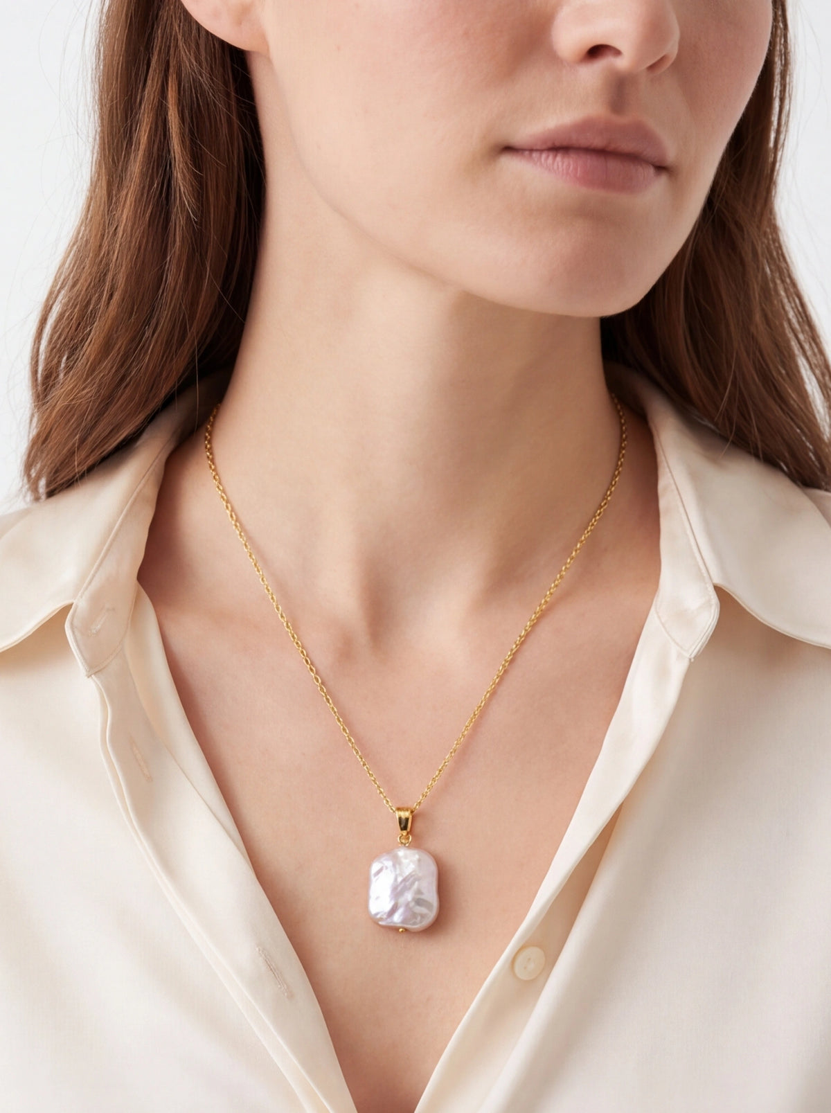 Aurora Keepsake Pearl Pendant Necklace