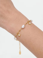 Starlit Pearl Charm Bracelet Charm Bracelets