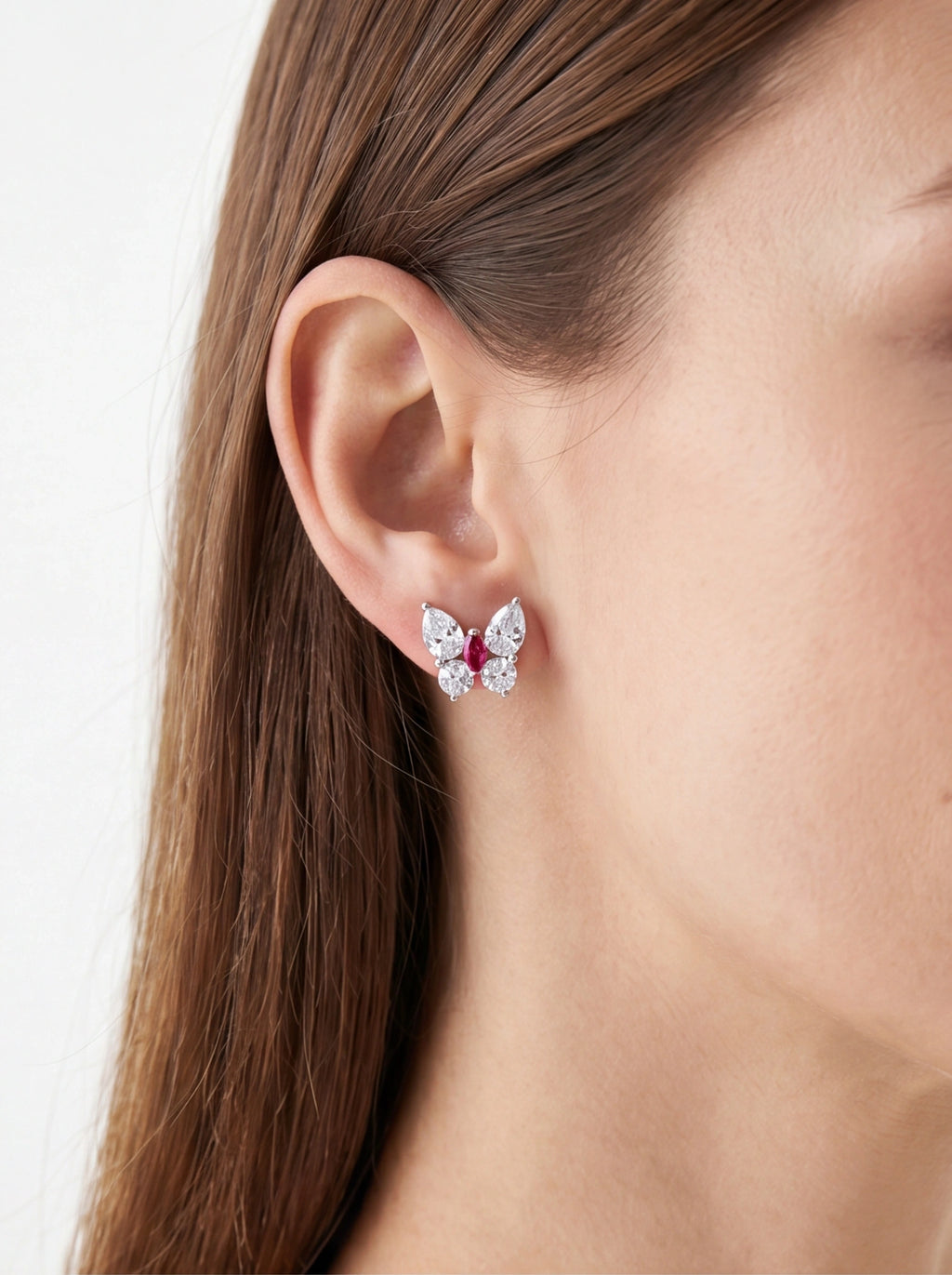 Butterfly Radiance Design Stud Earrings product photo by Starlight