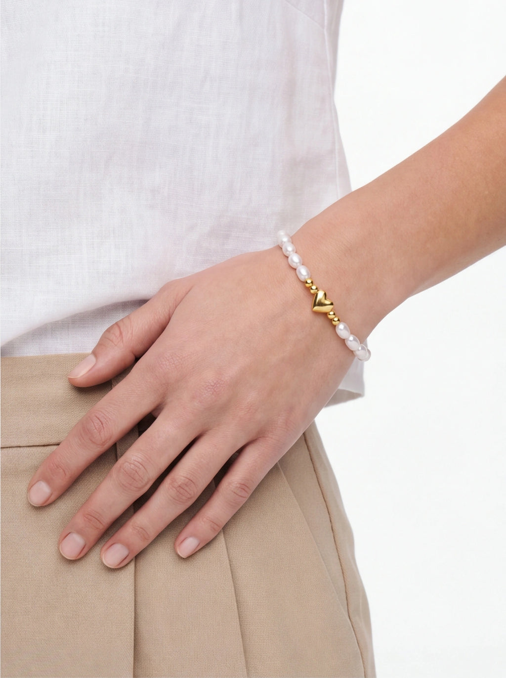 Little Heart Pearl Bracelet
