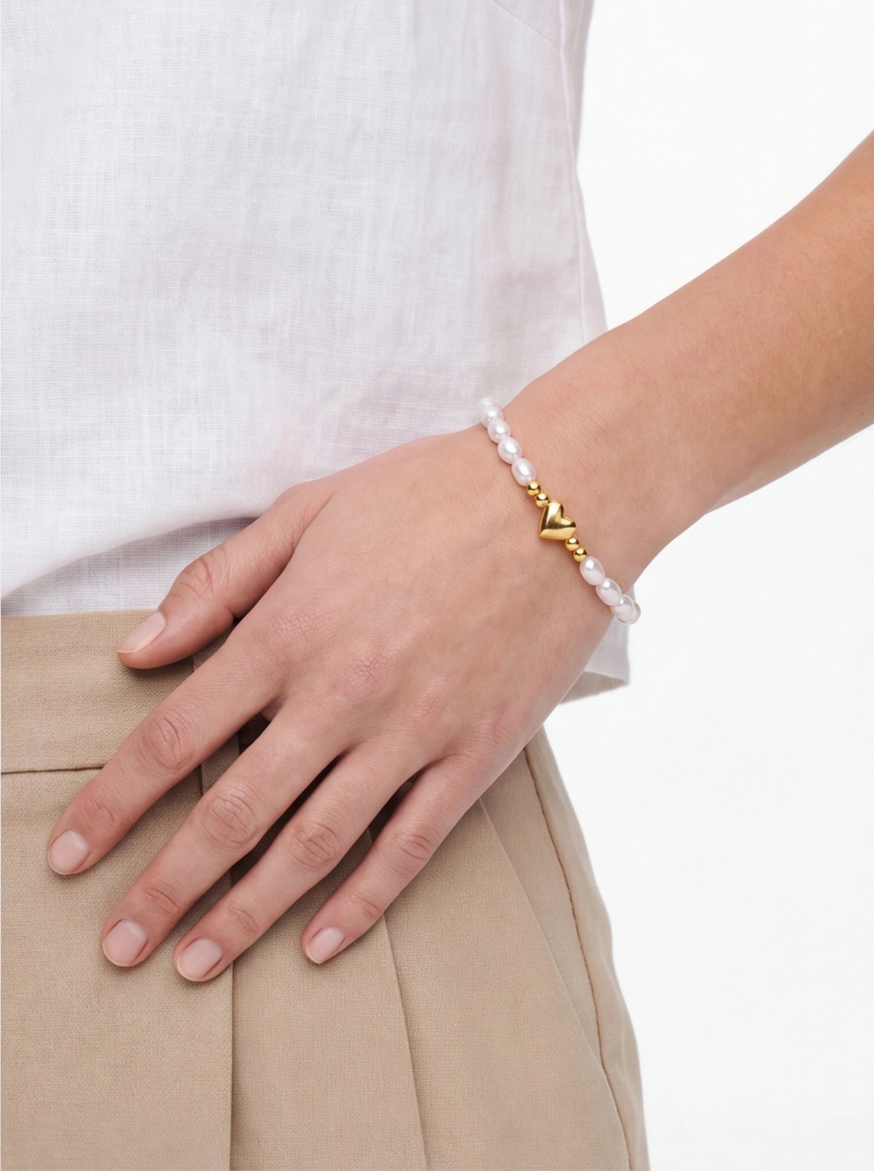 Little Heart Pearl Bracelet